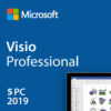 Visio Professional 2019 License Product Key 5 Users